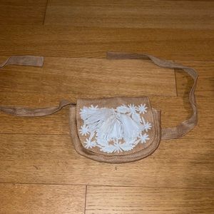 Belt bag with fringe